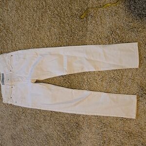 White Levi Skinny Stretch Jeggings, girl size 12.  With adjustable waist.